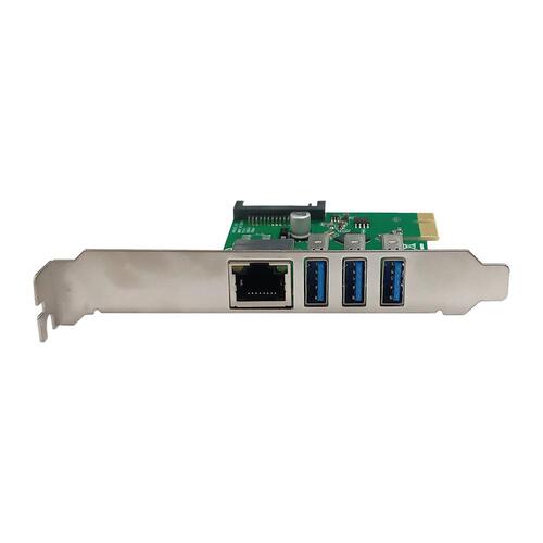 [이지넷유비쿼터스] 넥스트 NEXT-409LU3 기가랜+USB3.0 3포트 PCIe 확장카드