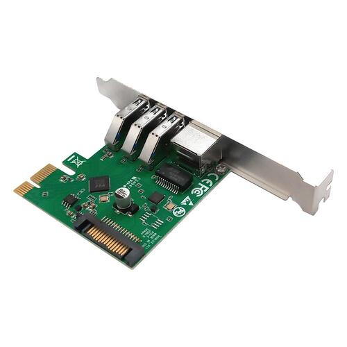 [이지넷유비쿼터스] 넥스트 NEXT-409LU3 기가랜+USB3.0 3포트 PCIe 확장카드
