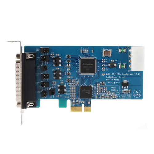[SYSTEMBASE] 시스템베이스 Multi-2C/LPCIe Combo (2가닥 케이블 포함) 2포트 RS232 시리얼 통신 카드