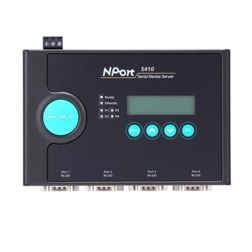 [MOXA] NPort 5450 4-port RS-232/422/485 시리얼 디바이스 서버 | 전원아답터 별매