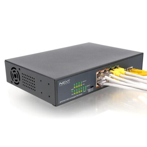 넥스트 NEXT POE310F-2TP 8포트 10/100M POE +기가 업링크 2포트 POE 스위칭허브/VLAN/CCTV모드 지원
