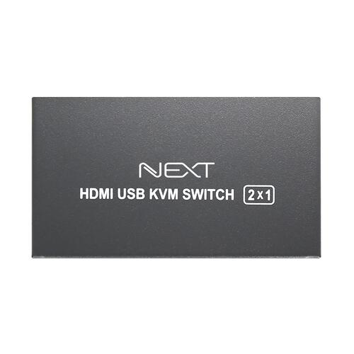 [이지넷유비쿼터스] 넥스트 NEXT-7102KVM-4K 2:1 USB HDMI KVM 스위치 무전원